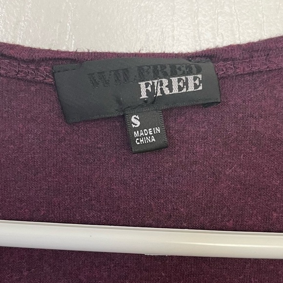 Wilfred:  Purple V-neck Tee - Picture 2 of 4